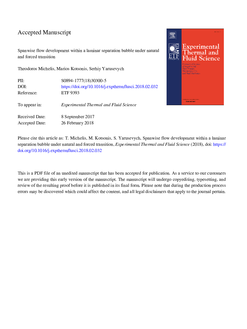 Spanwise flow development within a laminar separation bubble under natural and forced transition