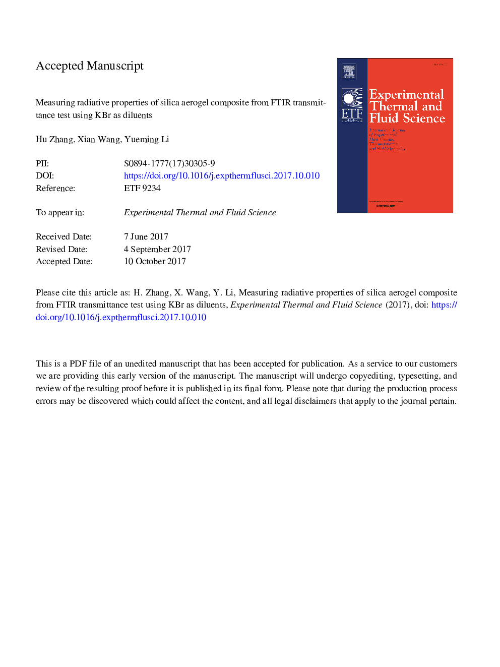 Measuring radiative properties of silica aerogel composite from FTIR transmittance test using KBr as diluents