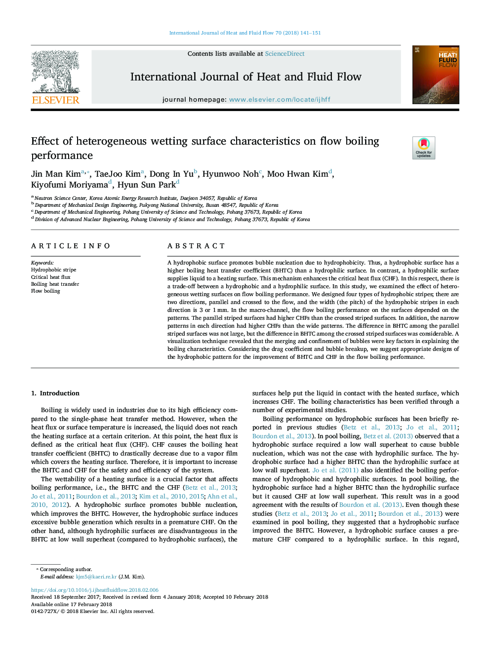 Effect of heterogeneous wetting surface characteristics on flow boiling performance