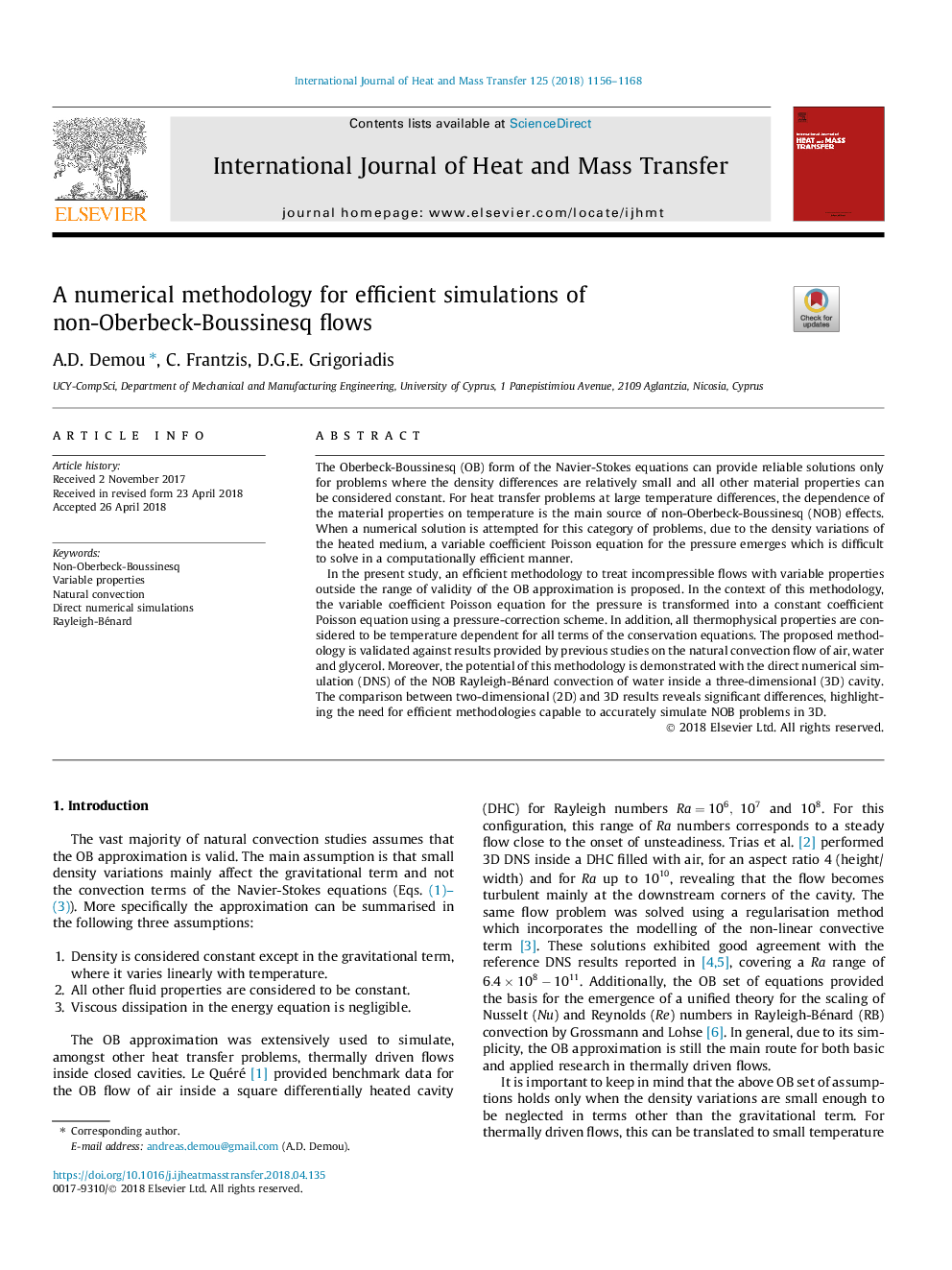 A numerical methodology for efficient simulations of non-Oberbeck-Boussinesq flows