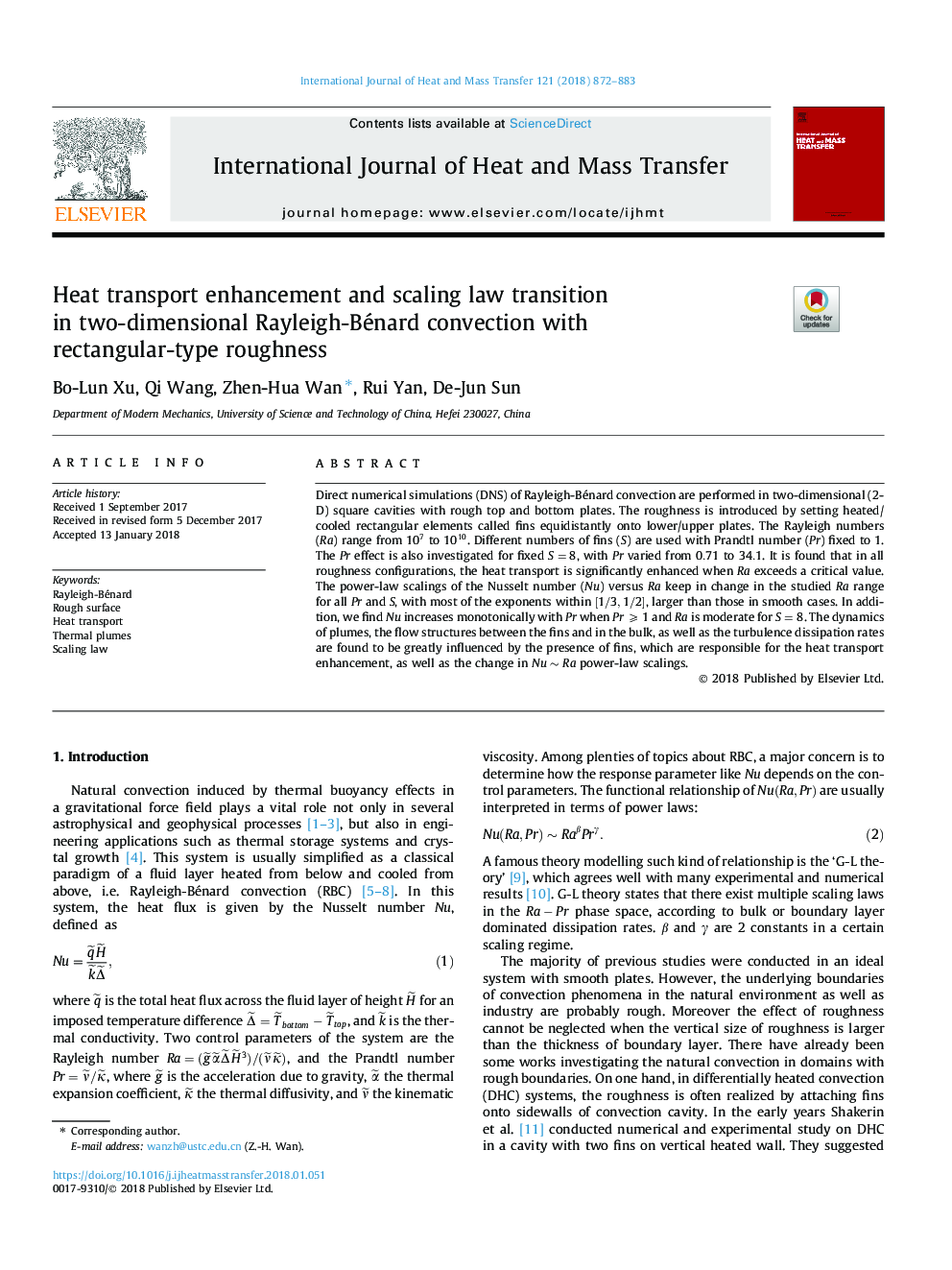 Heat transport enhancement and scaling law transition in two-dimensional Rayleigh-Bénard convection with rectangular-type roughness