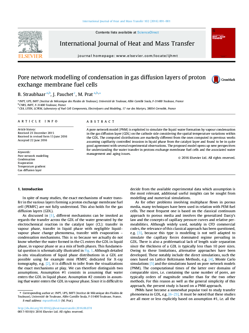 Pore network modelling of condensation in gas diffusion layers of proton exchange membrane fuel cells