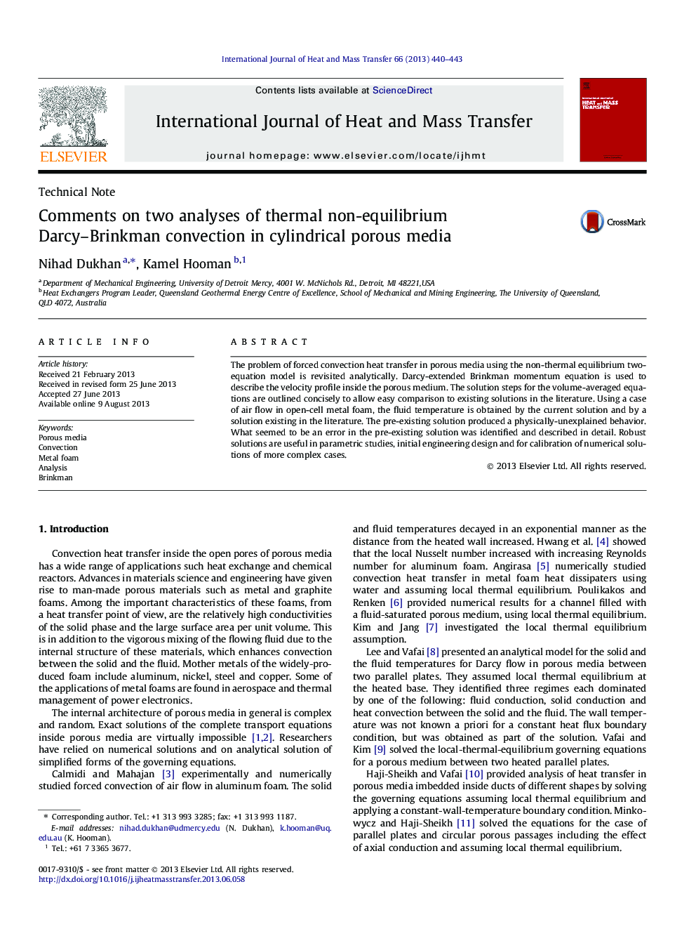 Comments on two analyses of thermal non-equilibrium Darcy-Brinkman convection in cylindrical porous media