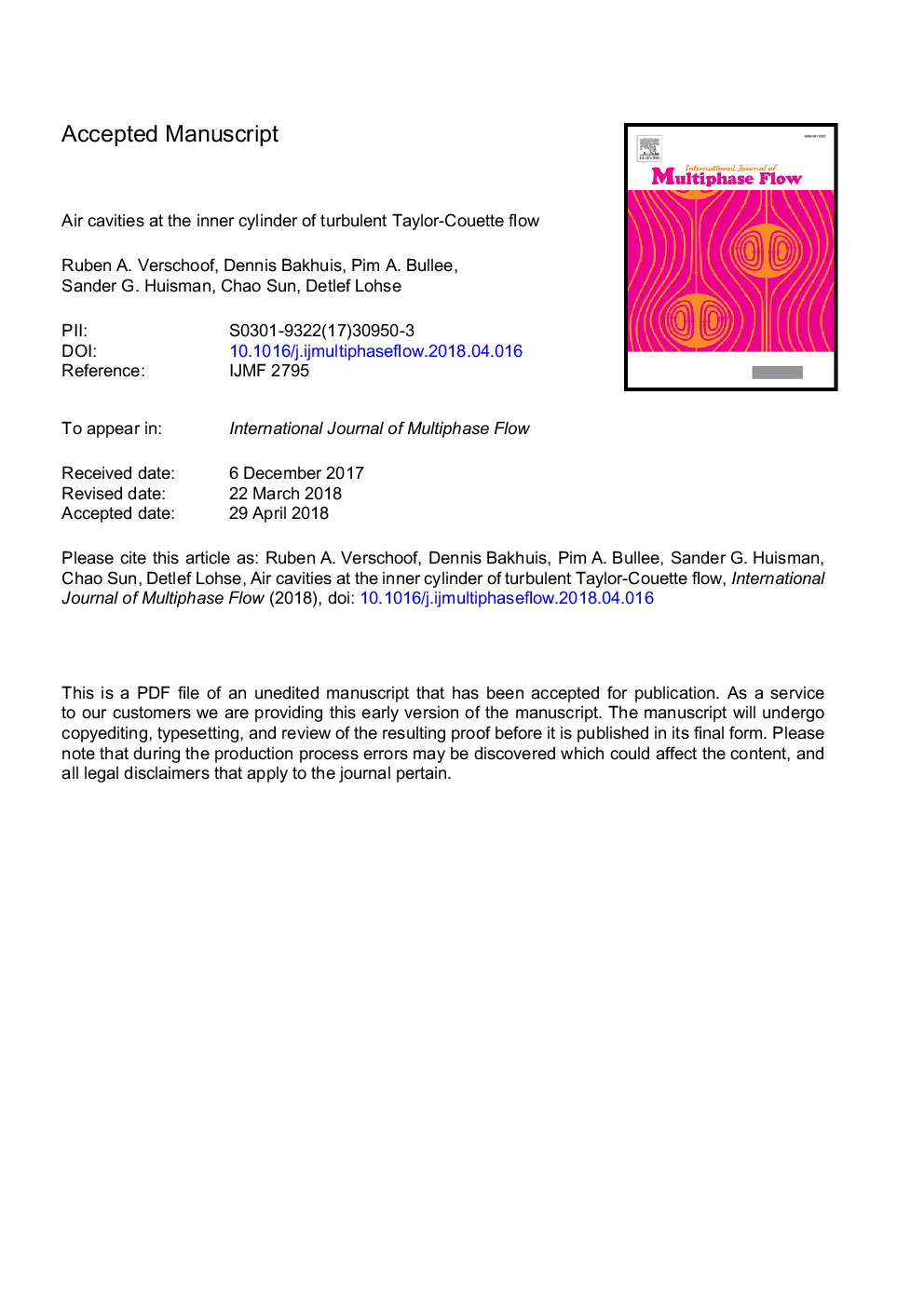 Air cavities at the inner cylinder of turbulent Taylor-Couette flow