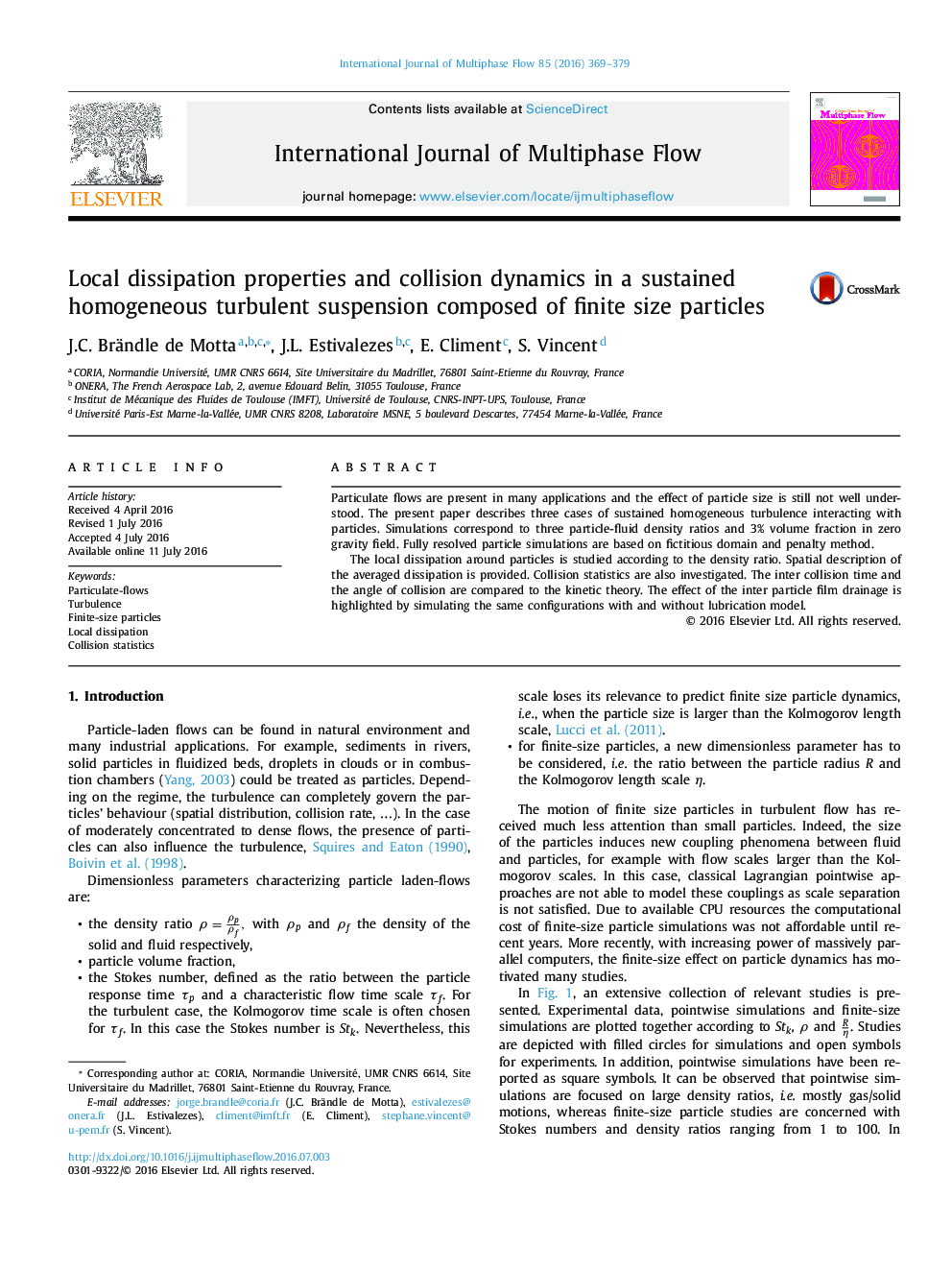 Local dissipation properties and collision dynamics in a sustained homogeneous turbulent suspension composed of finite size particles