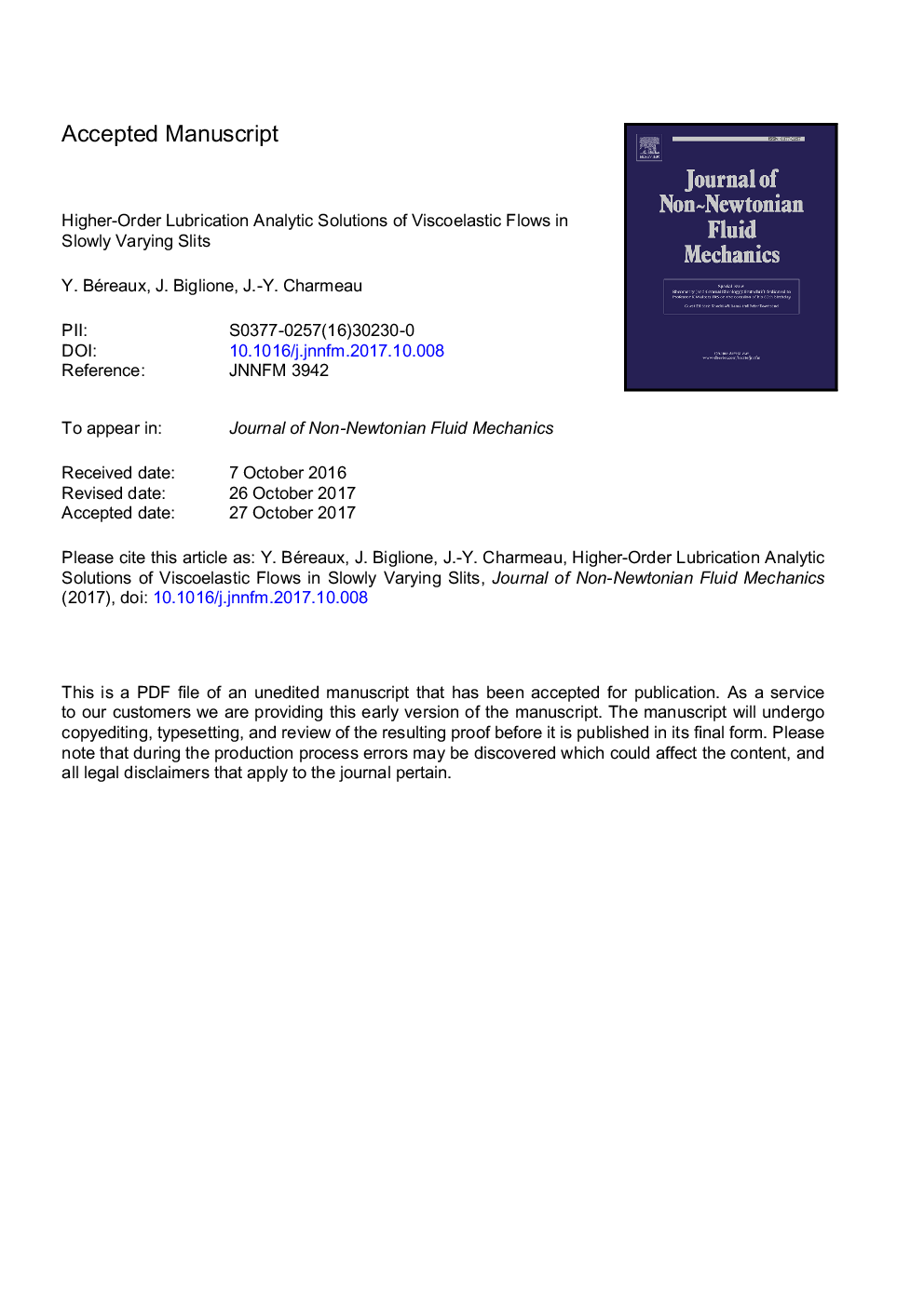 Higher-order lubrication analytic solutions of viscoelastic flows in slowly varying slits