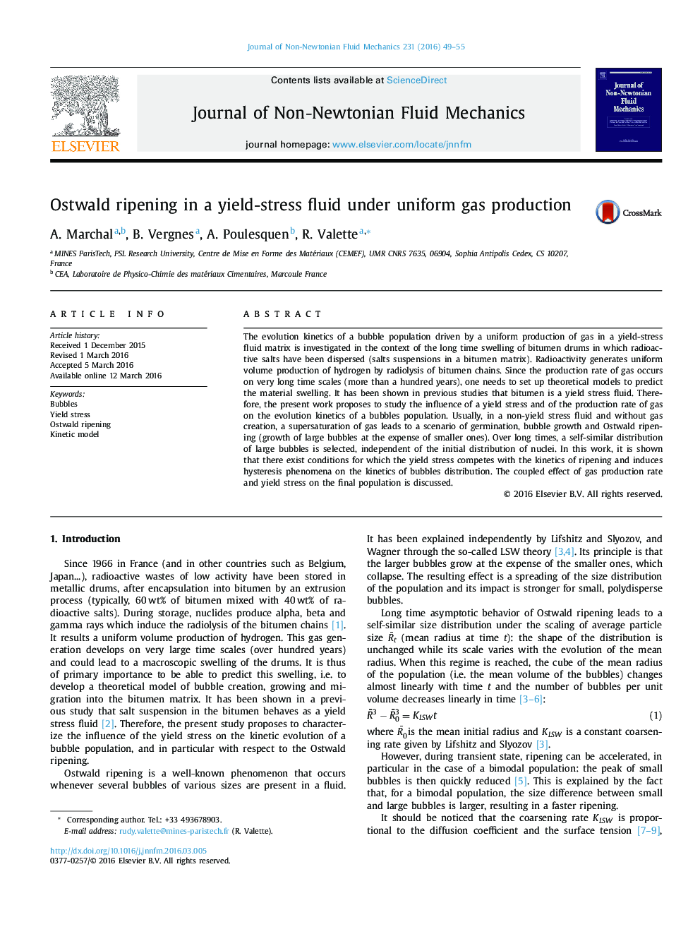 Ostwald ripening in a yield-stress fluid under uniform gas production