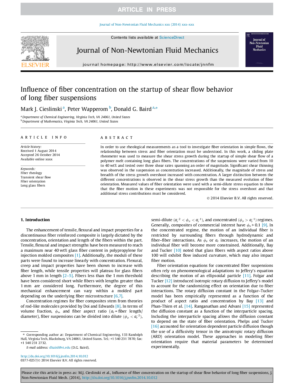 Influence of fiber concentration on the startup of shear flow behavior of long fiber suspensions