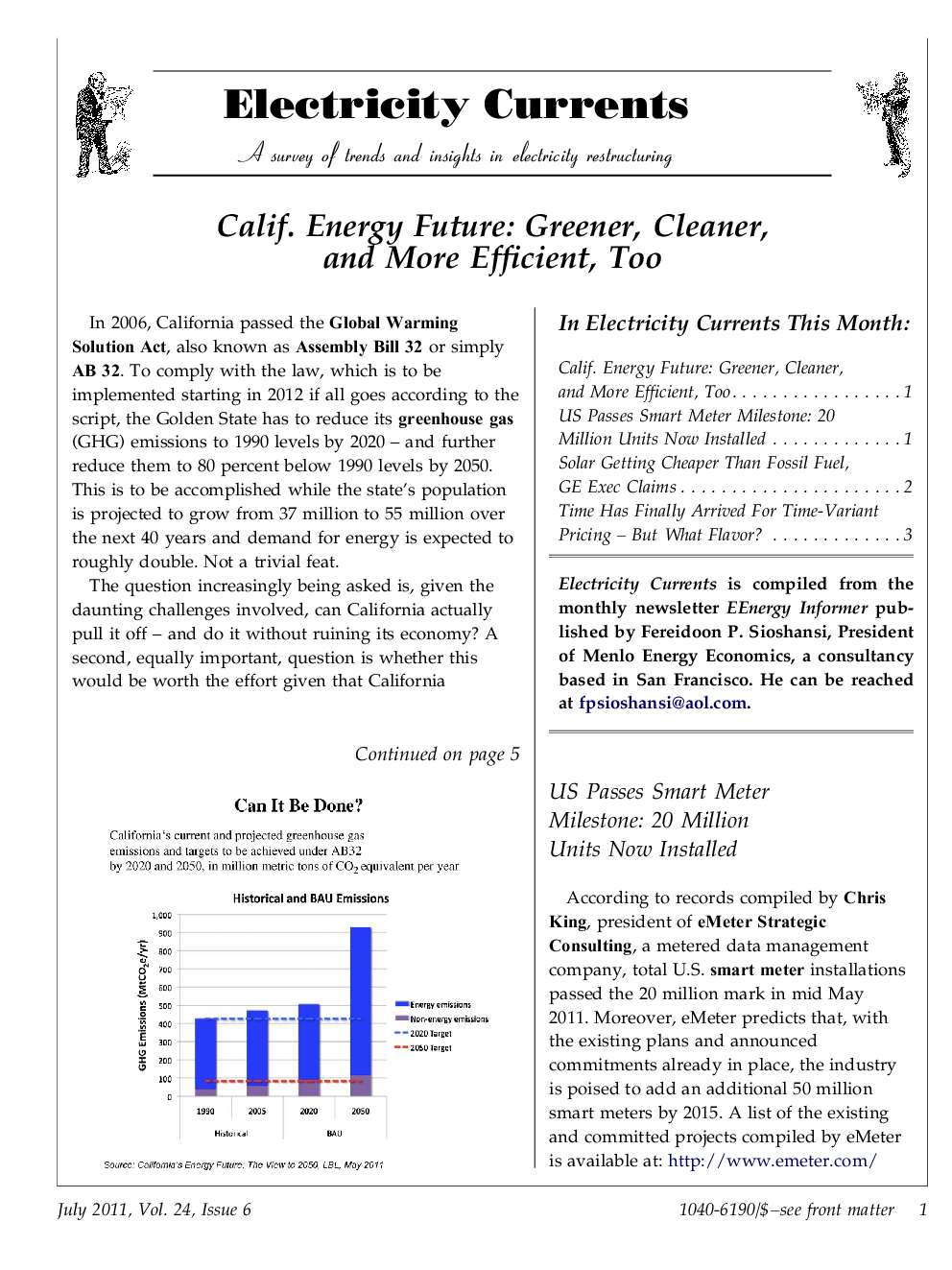 عکس صفحه اول مقاله: Calif. Energy Future: Greener, Cleaner, and More Efficient, Too Calif. Energy Future: Greener, Cleaner, and More Efficient, Too