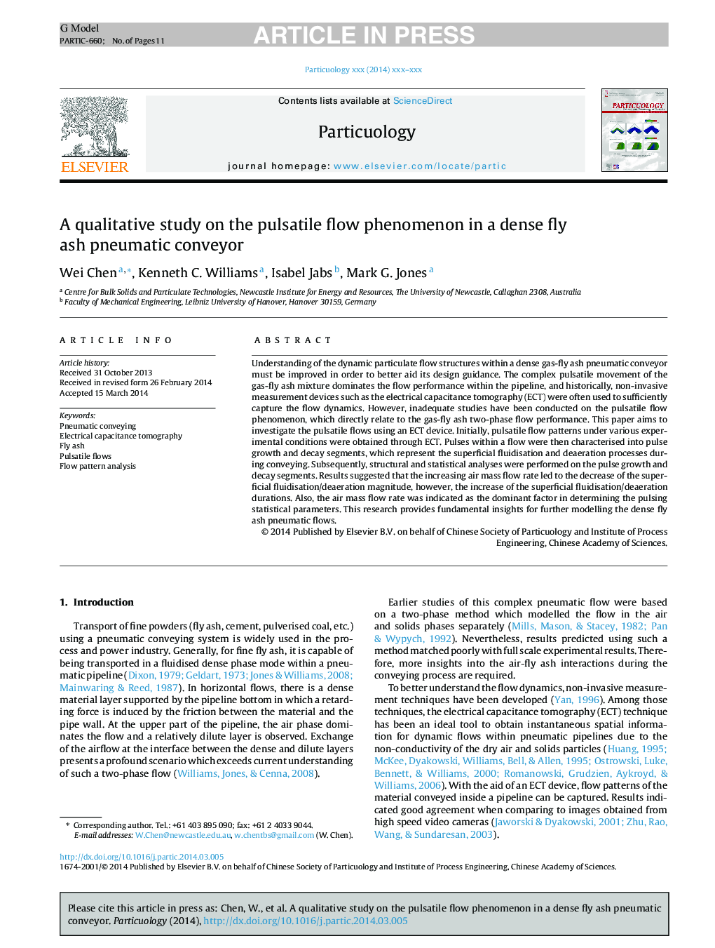 A qualitative study on the pulsatile flow phenomenon in a dense fly ash pneumatic conveyor