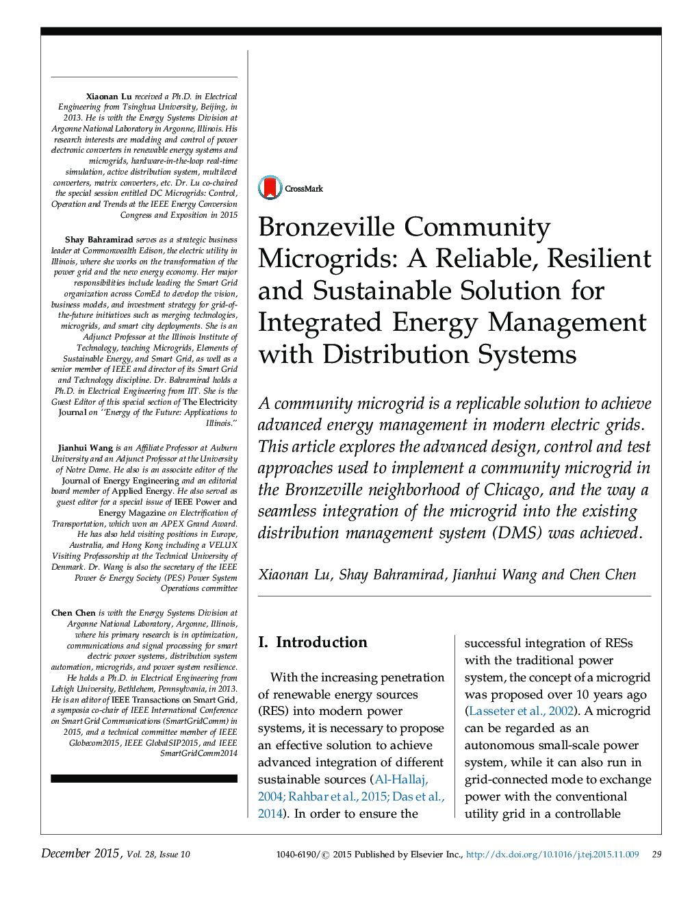 Bronzeville Community Microgrids: A Reliable, Resilient and Sustainable Solution for Integrated Energy Management with Distribution Systems