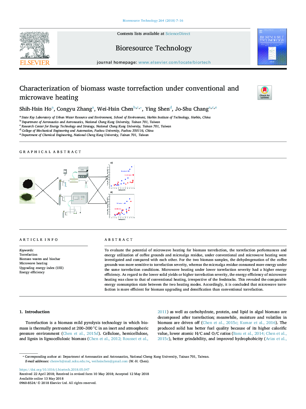 Characterization of biomass waste torrefaction under conventional and microwave heating