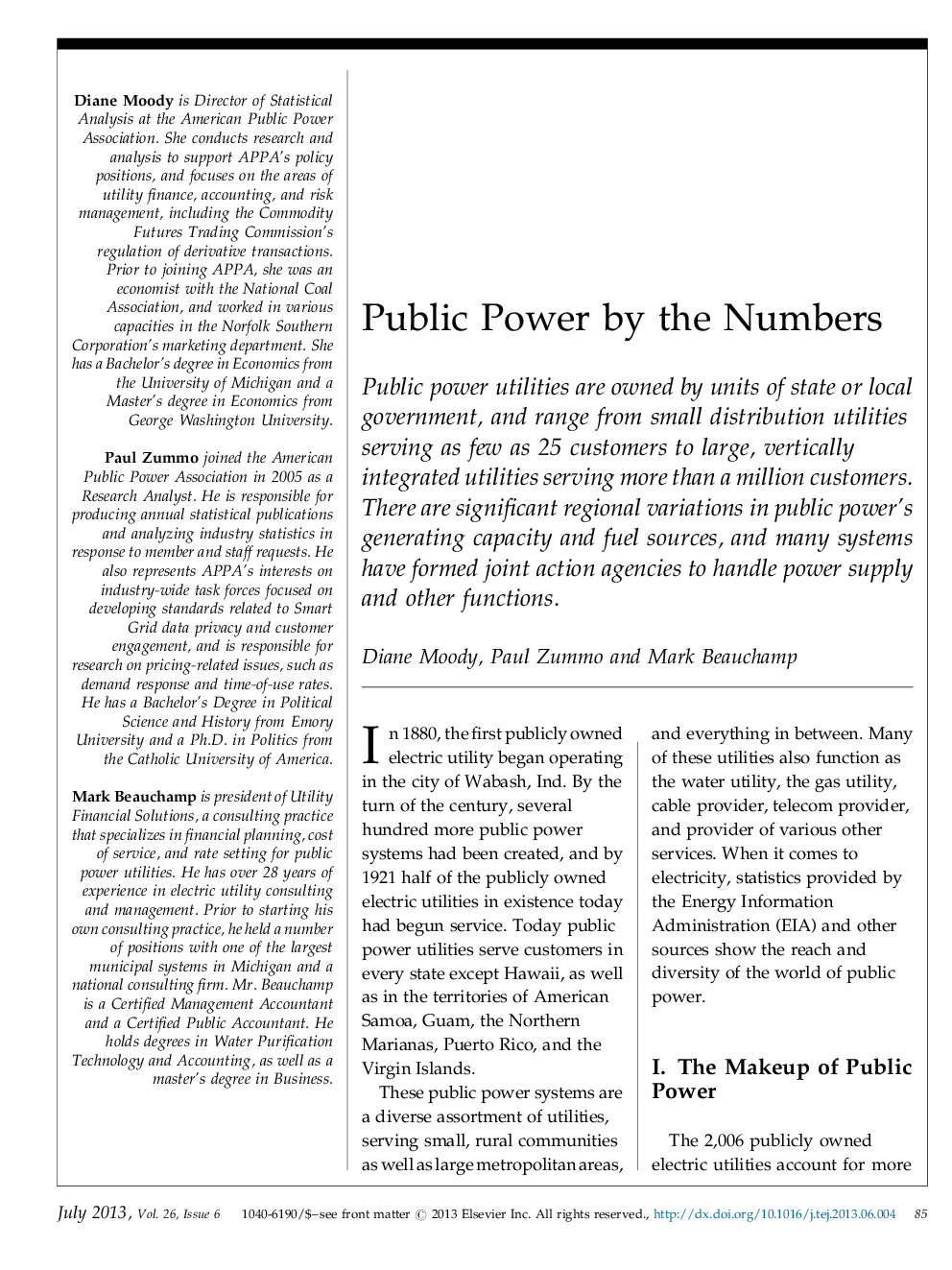 Public Power by the Numbers
