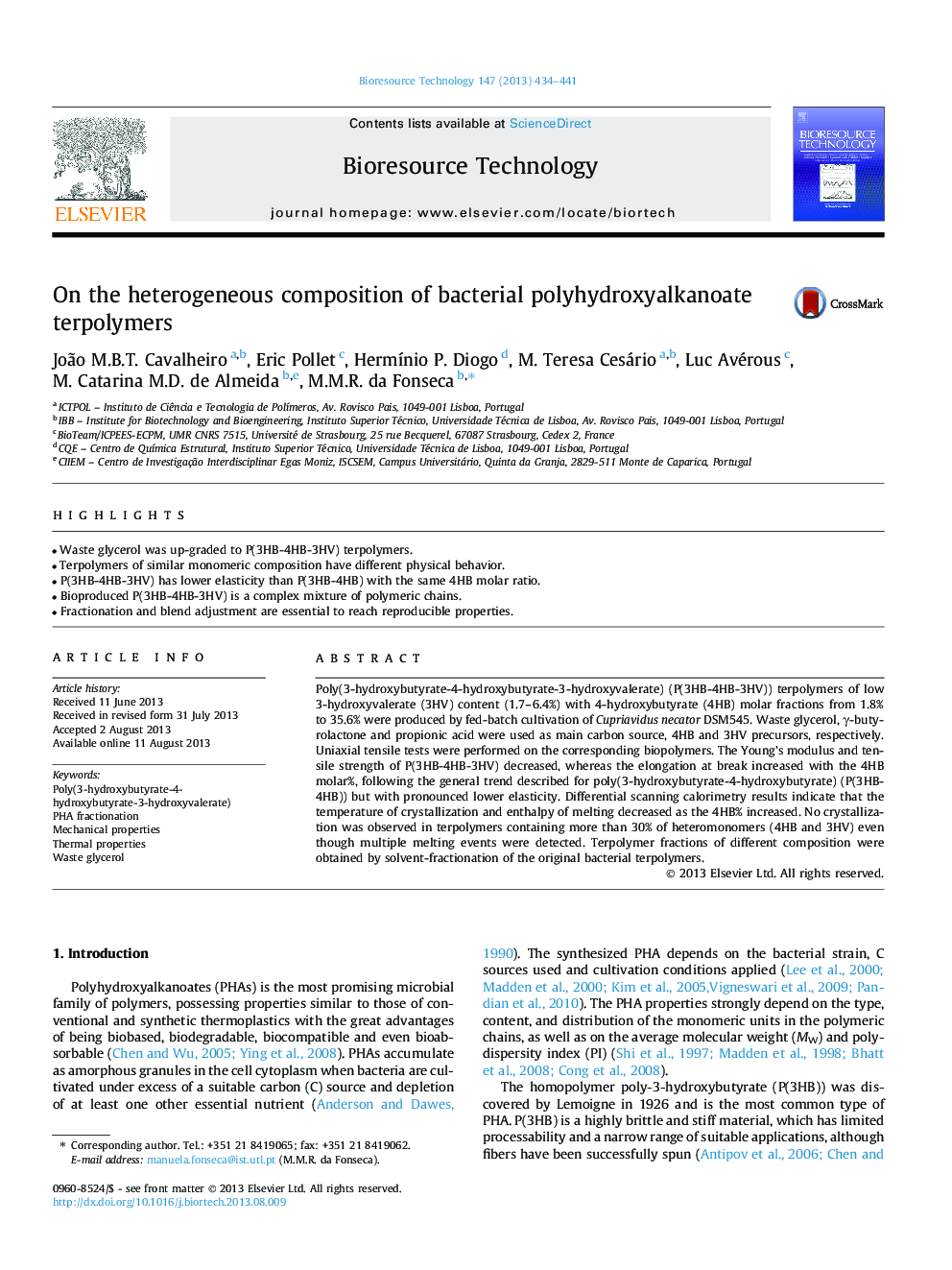 On the heterogeneous composition of bacterial polyhydroxyalkanoate terpolymers