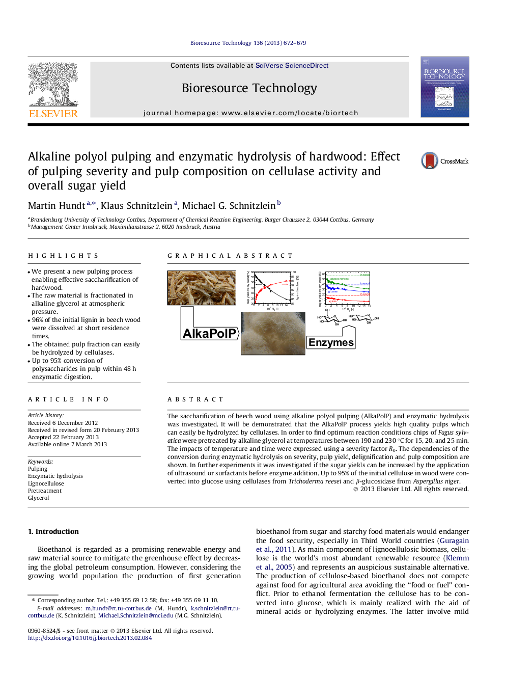 خمیر پالئولی قلیایی و هیدرولیز آنزیمی چوب سخت: اثر شدت خمیردندان و ترکیب خمیر در فعالیت سلولاز و عملکرد کل قند 