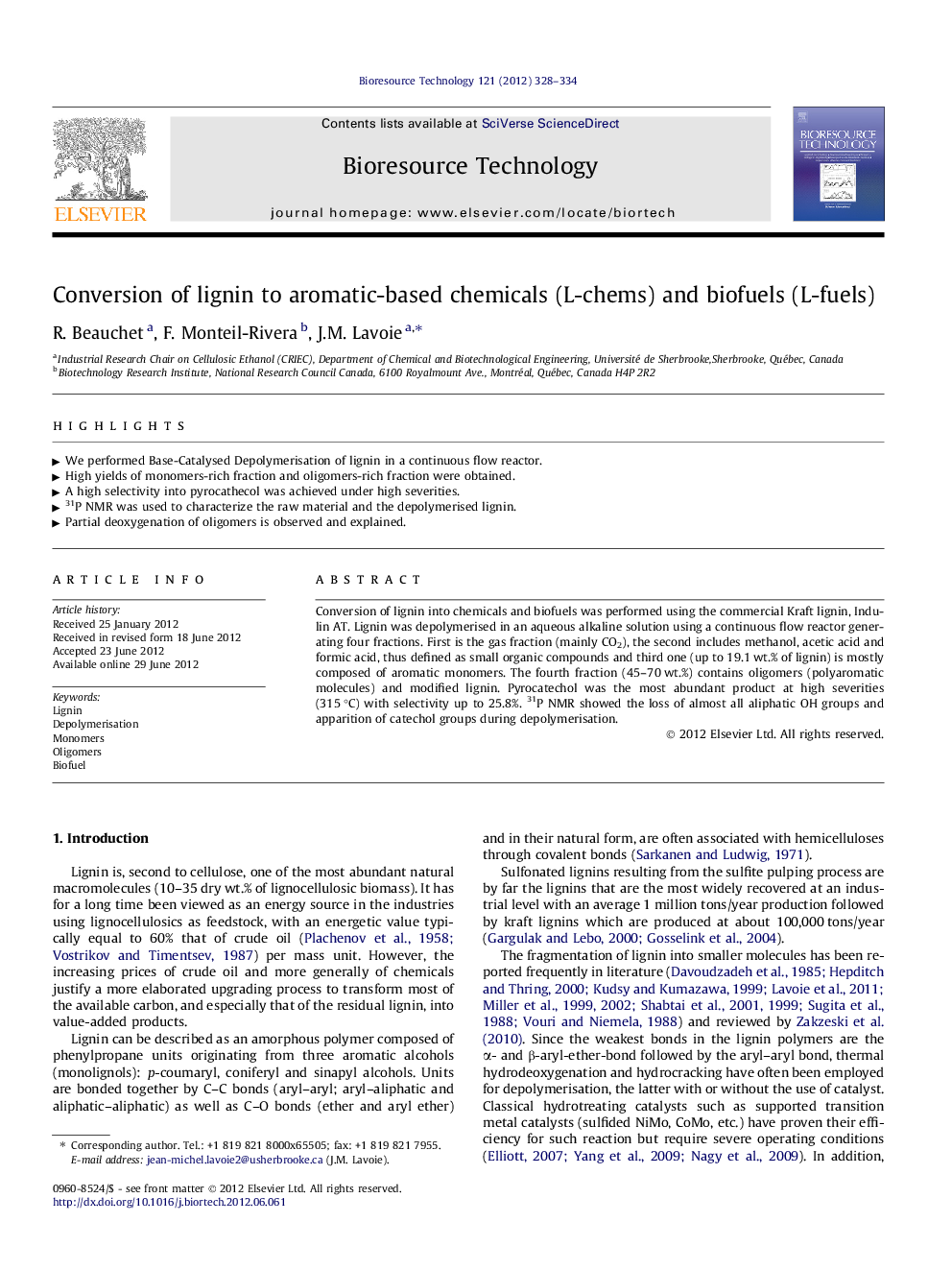 Conversion of lignin to aromatic-based chemicals (L-chems) and biofuels (L-fuels)