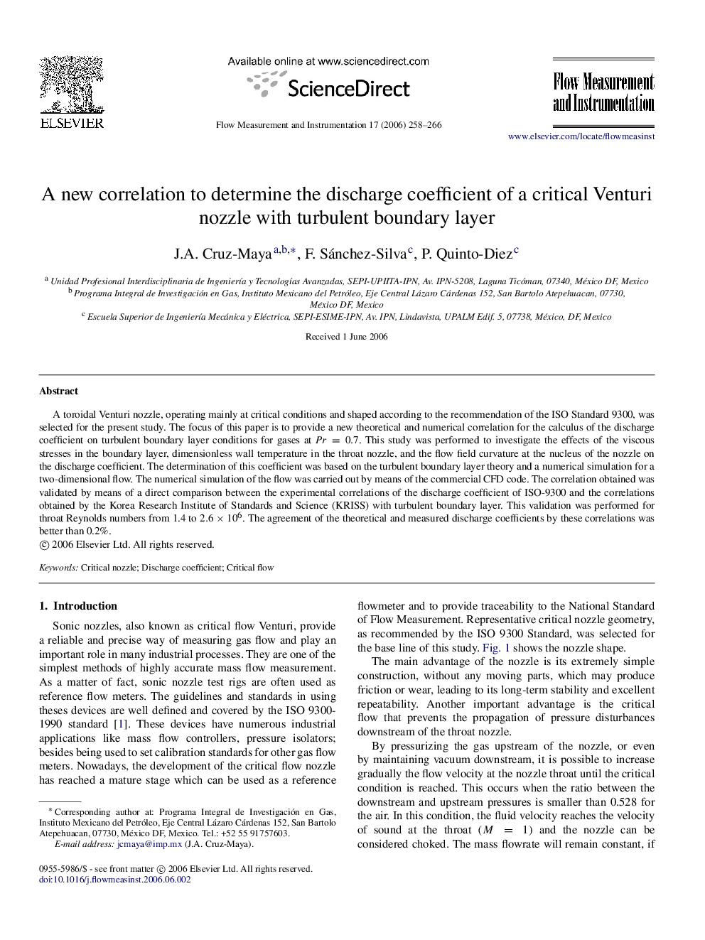 A new correlation to determine the discharge coefficient of a critical Venturi nozzle with turbulent boundary layer