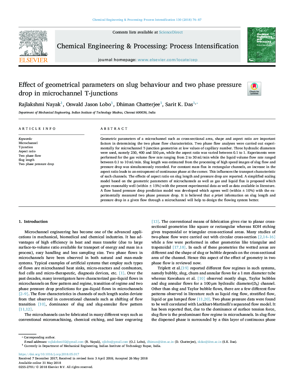 Effect of geometrical parameters on slug behaviour and two phase pressure drop in microchannel T-junctions