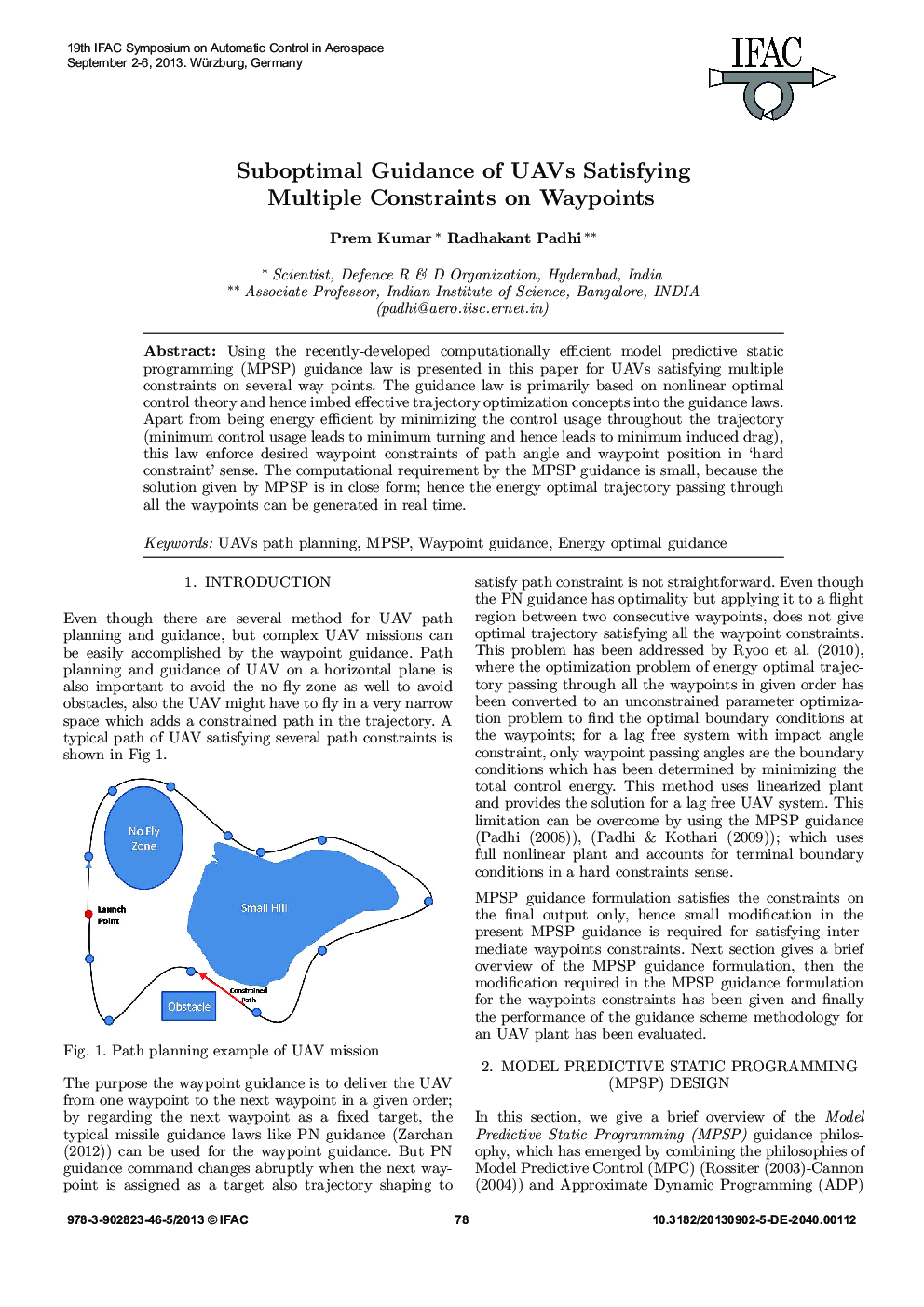 Suboptimal Guidance of UAVs Satisfying Multiple Constraints on Waypoints
