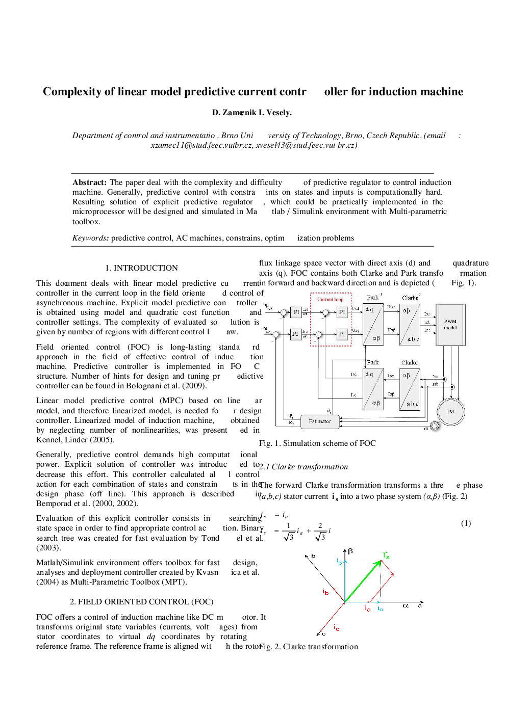 Complexity of linear model predictive current controller for induction machine