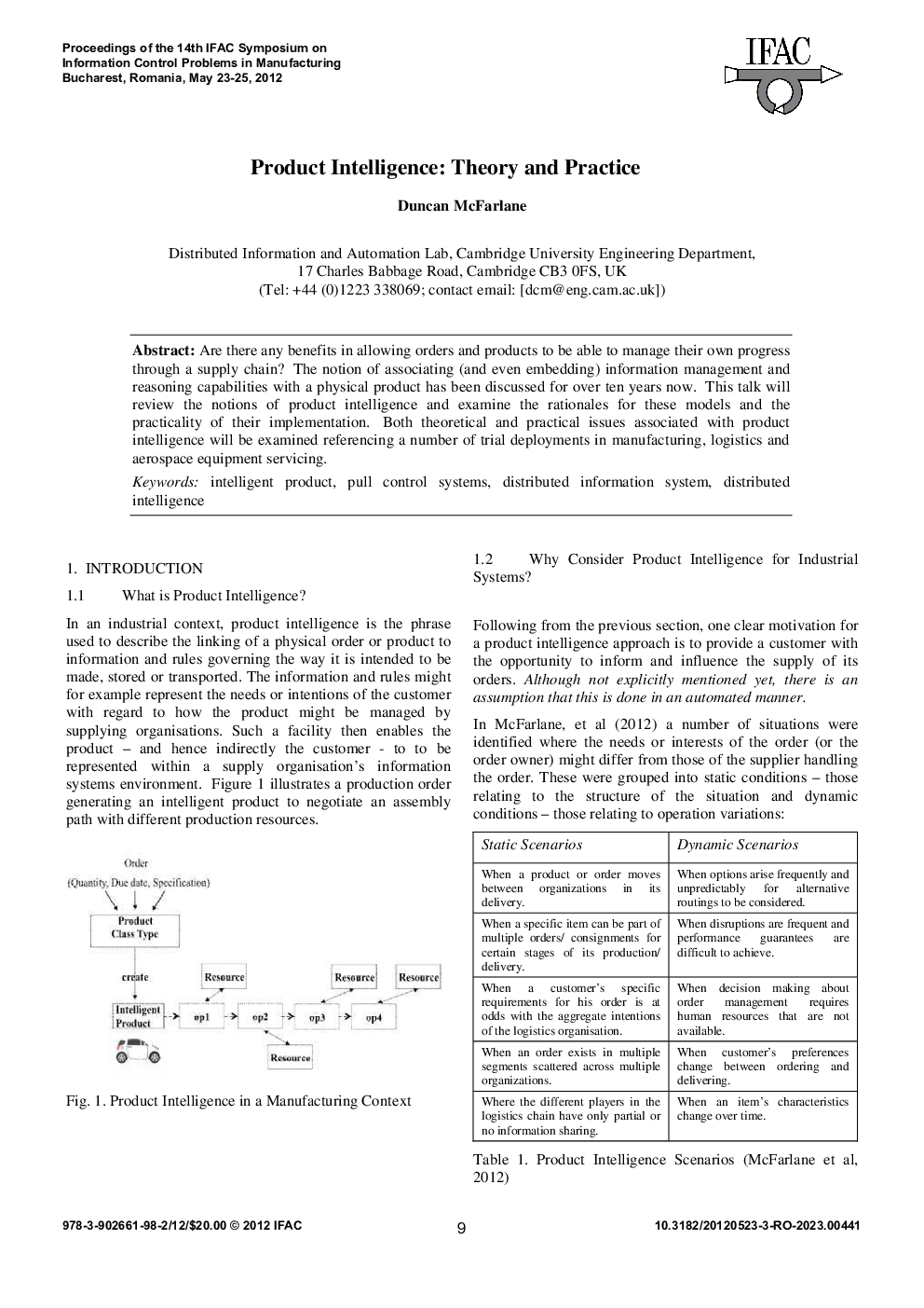 Product Intelligence: Theory and Practice