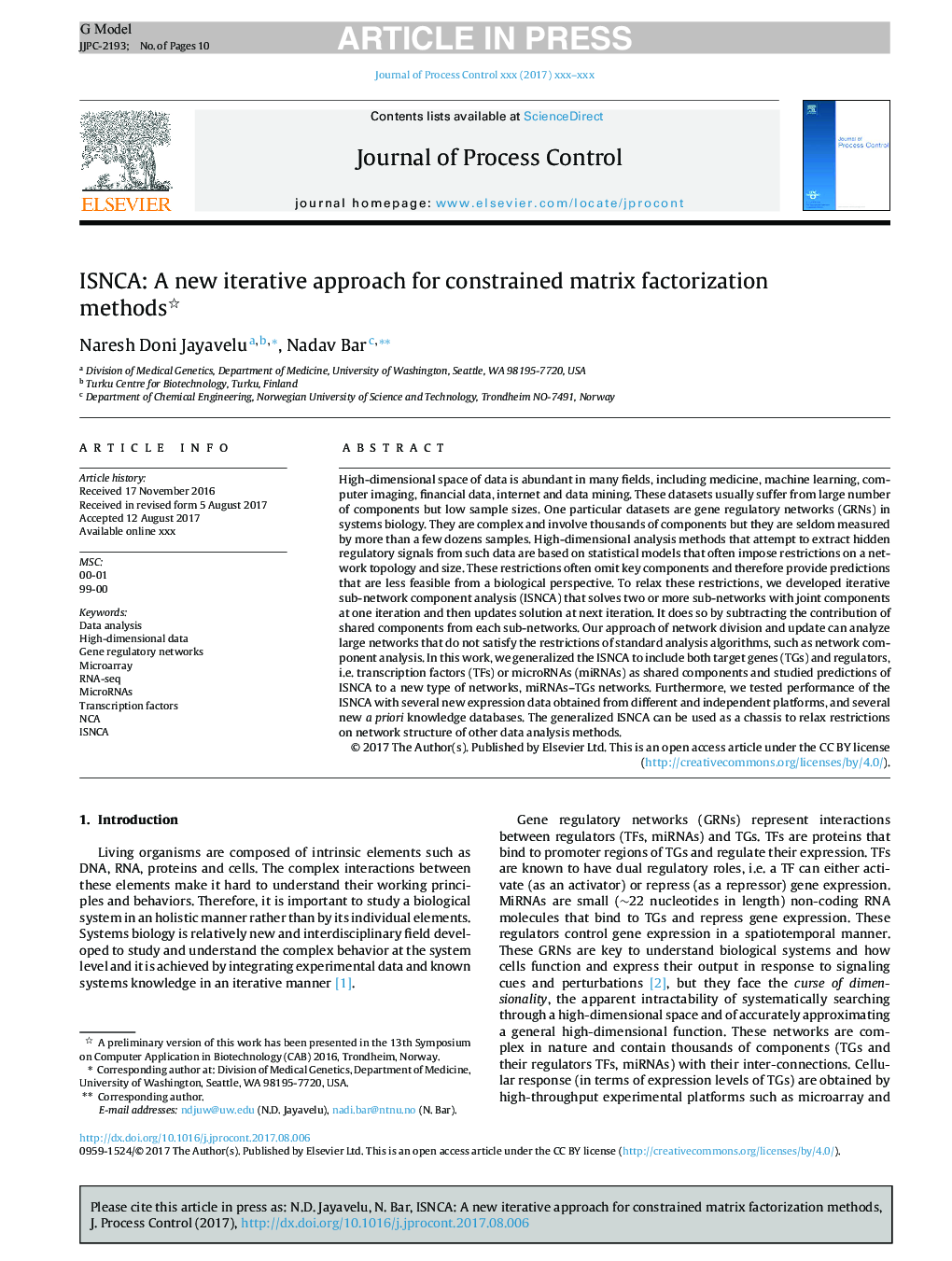 ISNCA: A new iterative approach for constrained matrix factorization methods