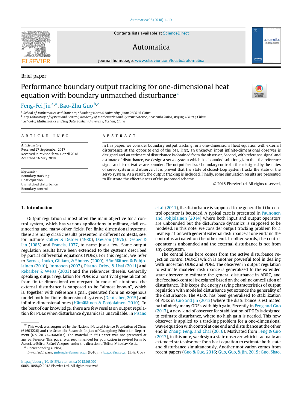 Performance boundary output tracking for one-dimensional heat equation with boundary unmatched disturbance