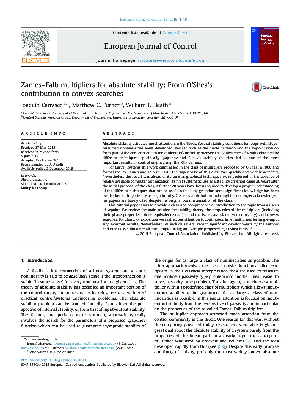 Zames-Falb multipliers for absolute stability: From O×³Shea×³s contribution to convex searches