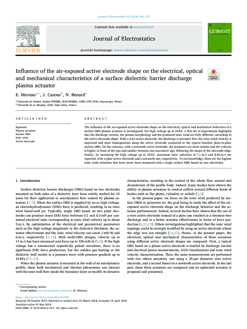 Influence of the air-exposed active electrode shape on the electrical, optical and mechanical characteristics of a surface dielectric barrier discharge plasma actuator