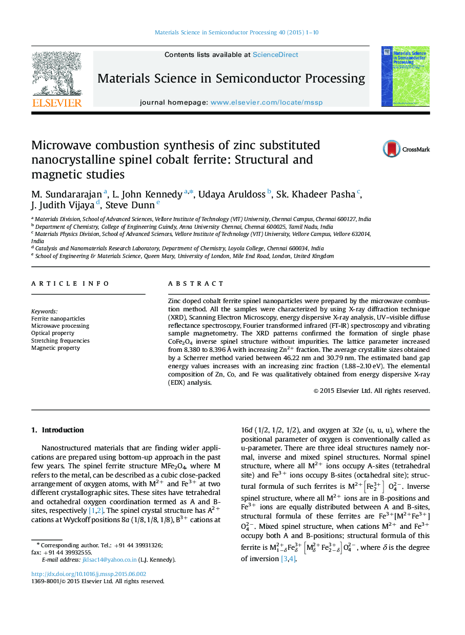 Microwave combustion synthesis of zinc substituted nanocrystalline spinel cobalt ferrite: Structural and magnetic studies