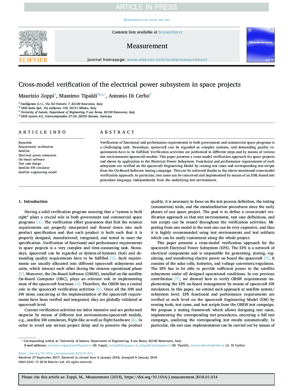 Cross-model verification of the electrical power subsystem in space projects