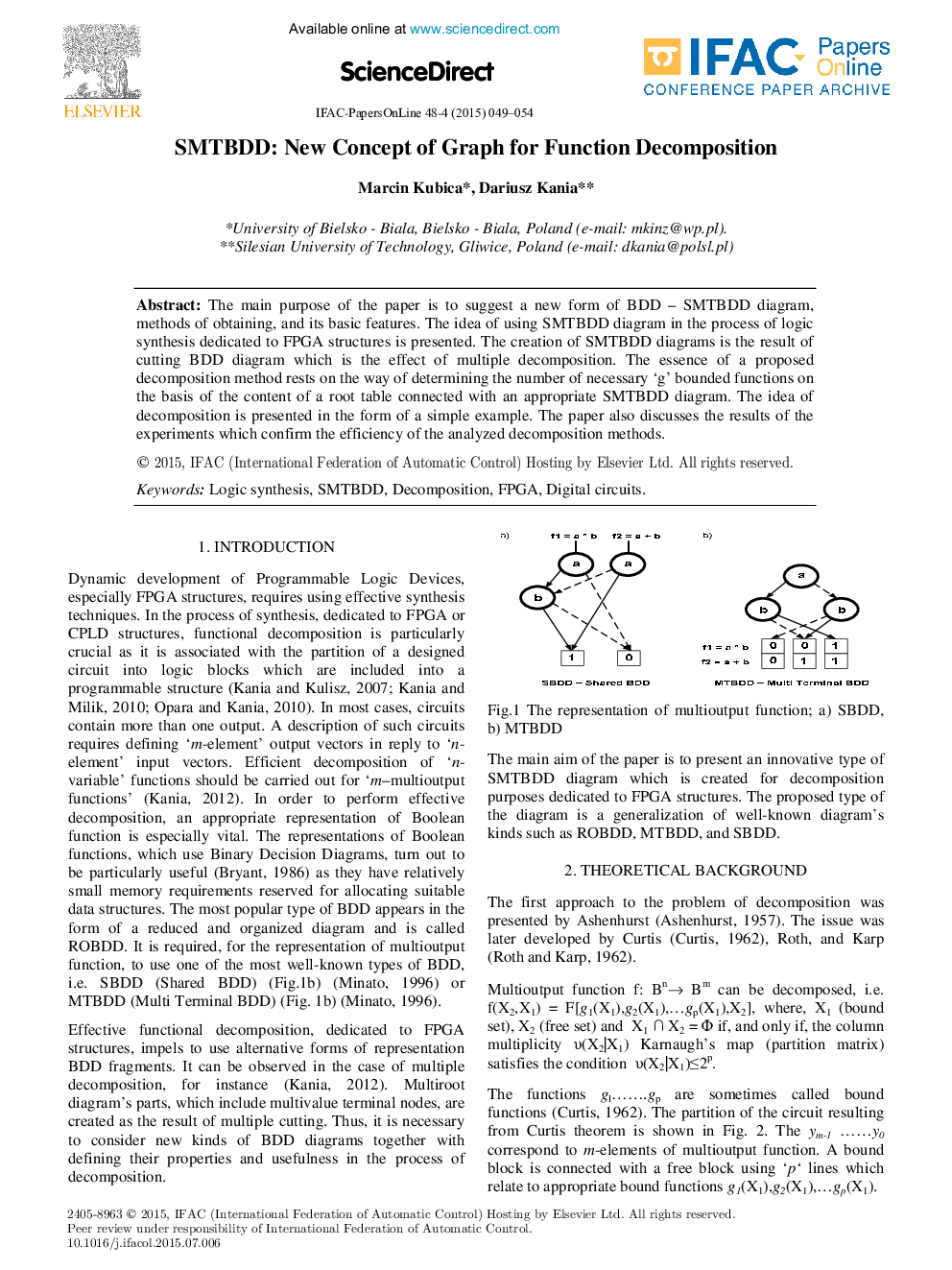SMTBDD: New Concept of Graph for Function Decomposition