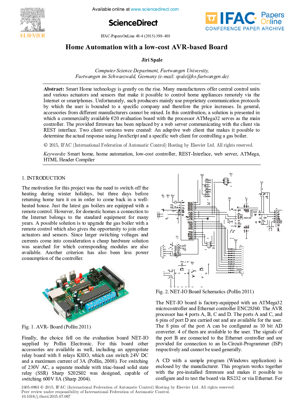 Home Automation with a low-cost AVR-based Board