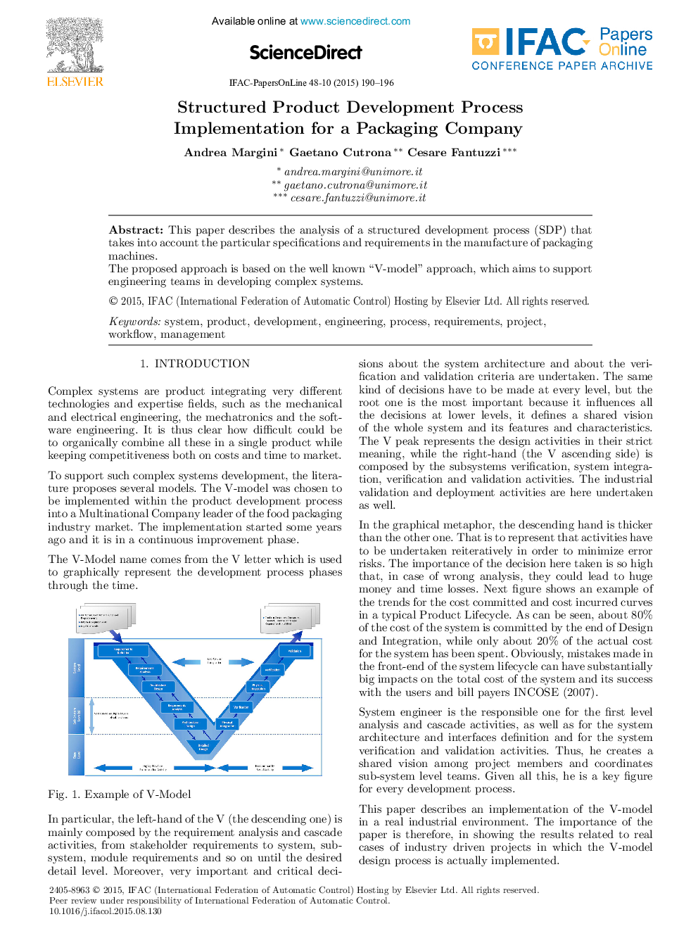 Structured Product Development Process Implementation for a Packaging Company