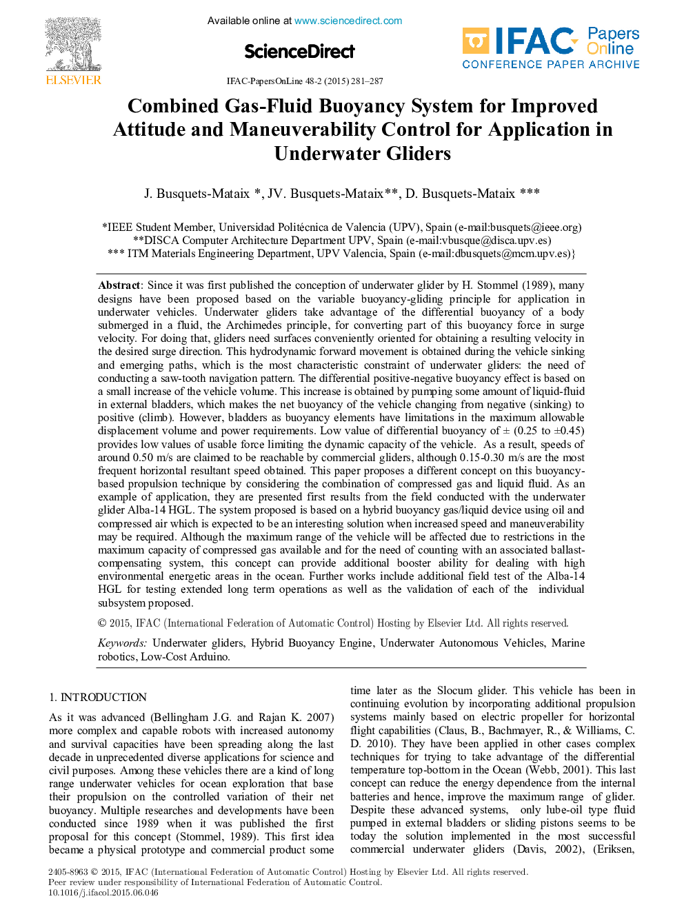 Combined Gas-Fluid Buoyancy System for Improved Attitude and Maneuverability Control for Application in Underwater Gliders