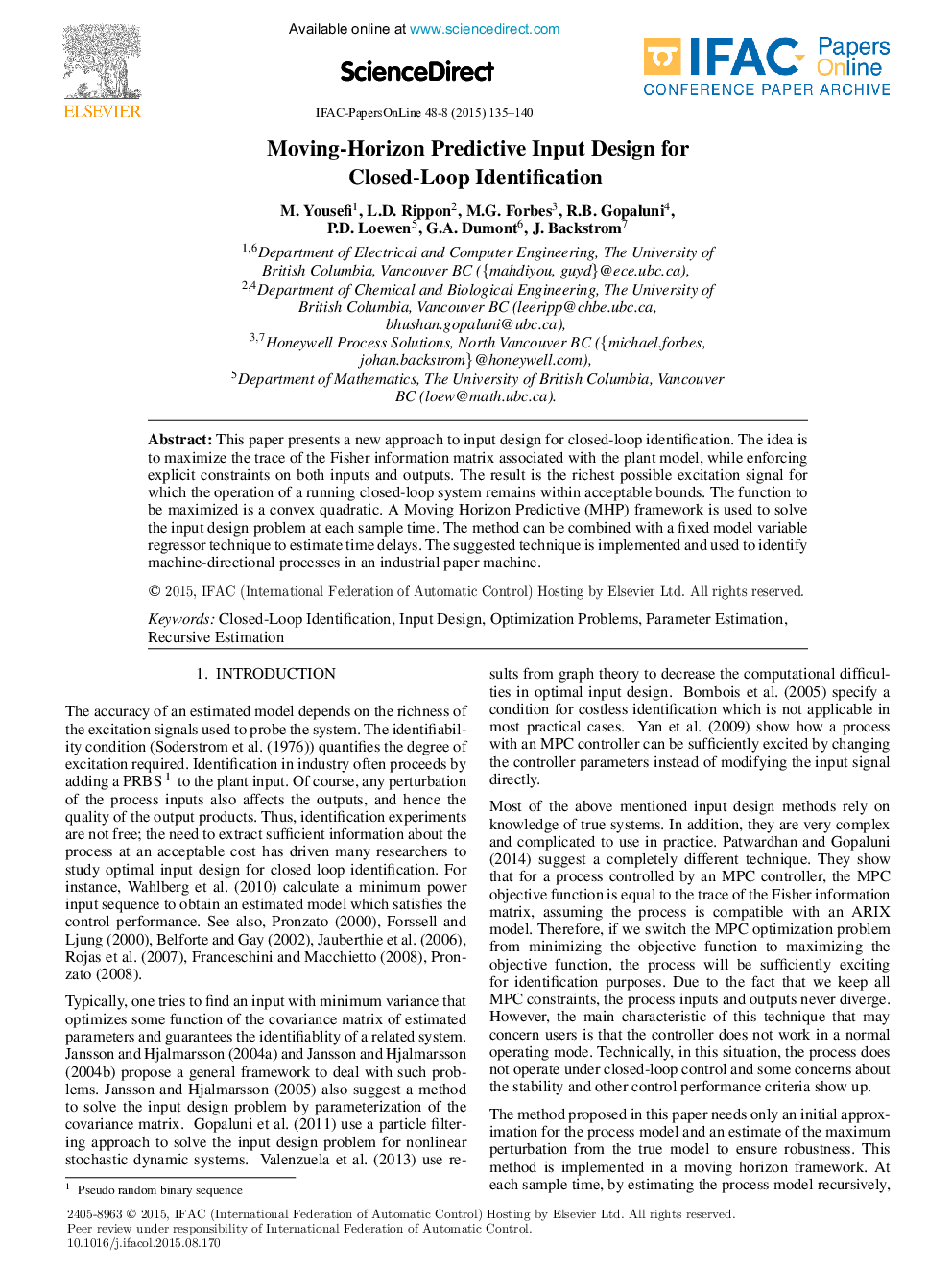 Moving-Horizon Predictive Input Design for Closed-Loop Identification