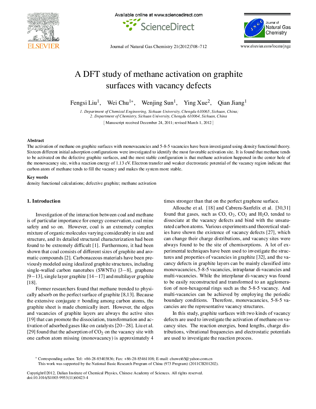 A DFT study of methane activation on graphite surfaces with vacancy defects 