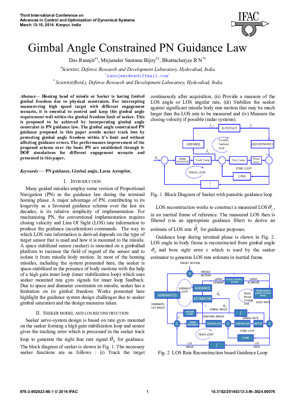 Gimbal Angle Constrained PN Guidance Law