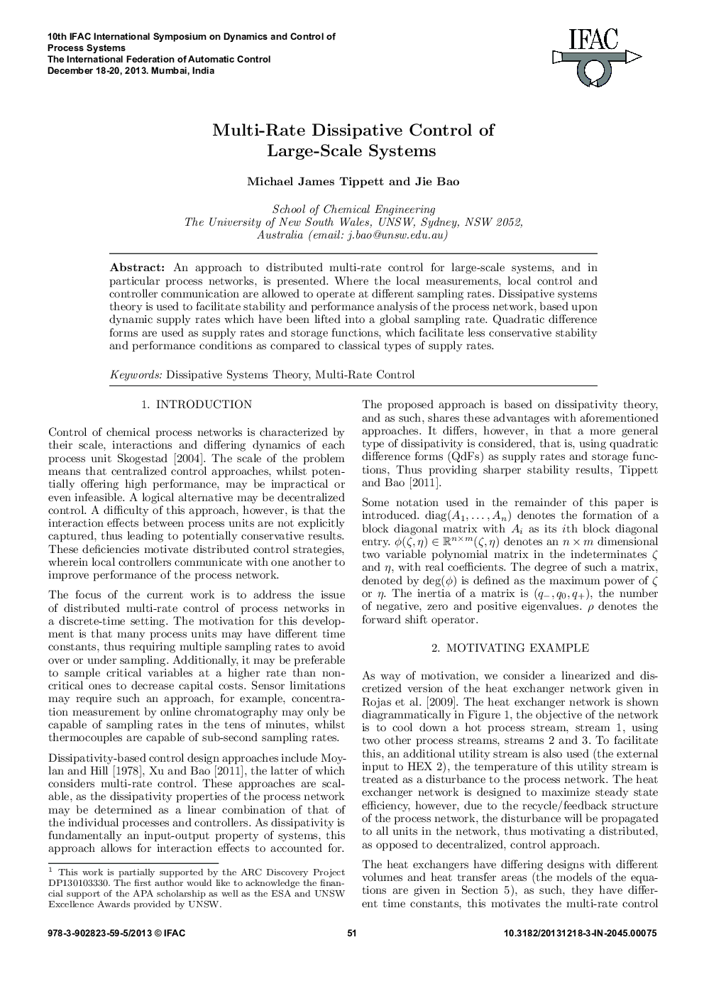 Multi-Rate Dissipative Control of Large-Scale Systems*