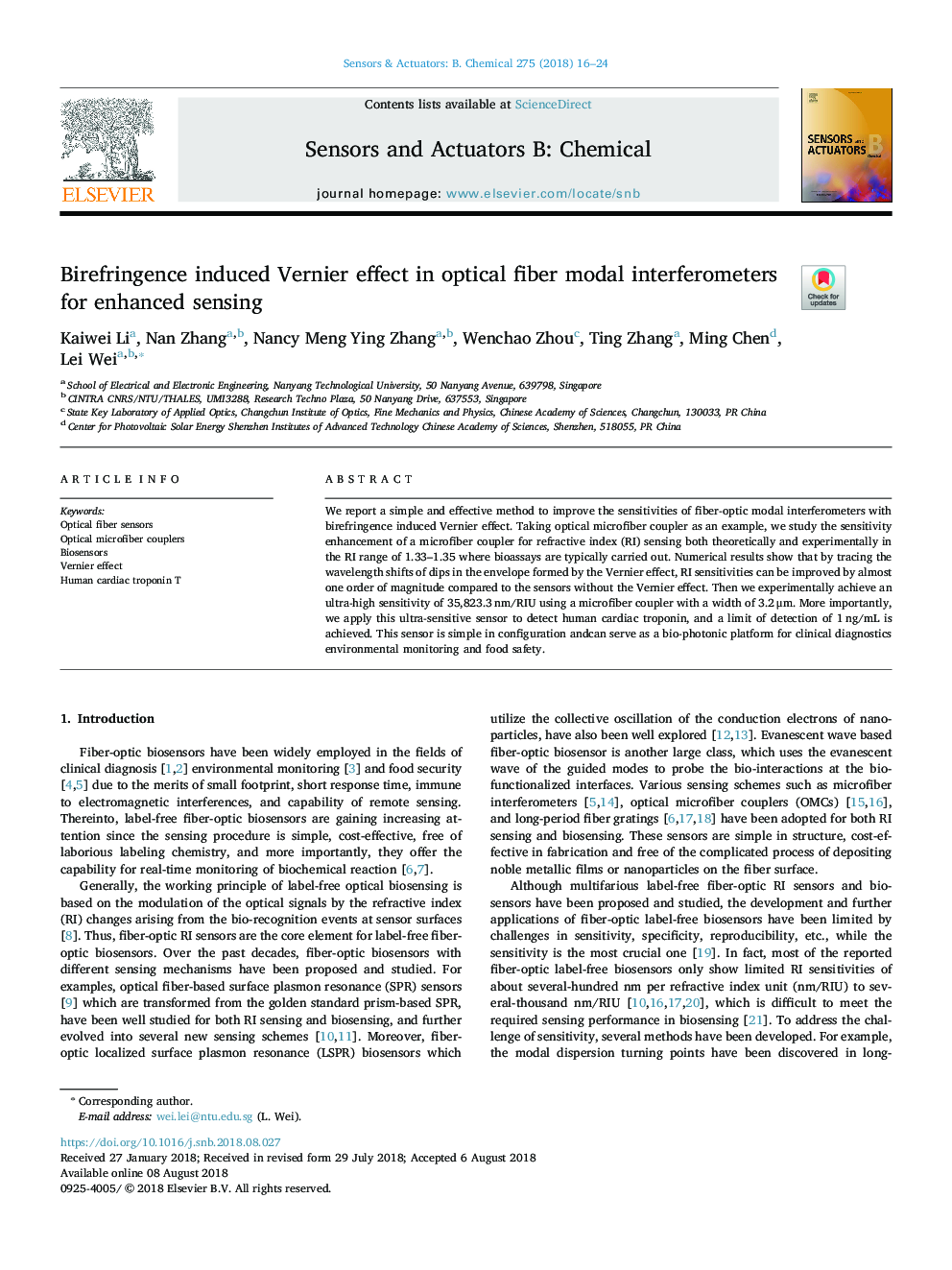 Birefringence induced Vernier effect in optical fiber modal interferometers for enhanced sensing