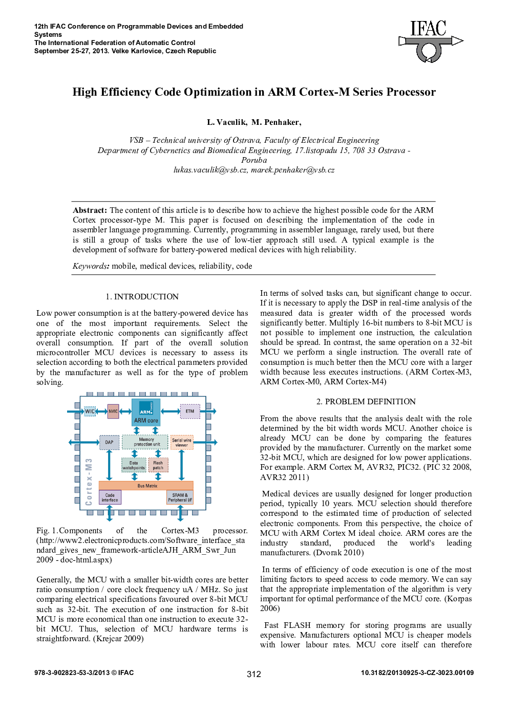 High Efficiency Code Optimization in ARM Cortex-M Series Processor