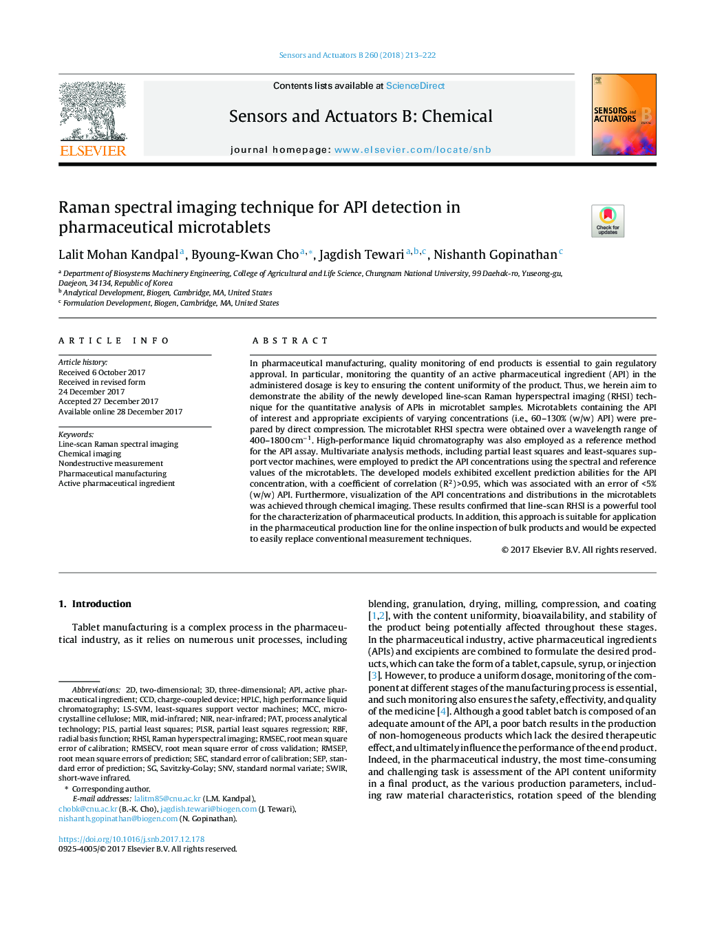 Raman spectral imaging technique for API detection in pharmaceutical microtablets