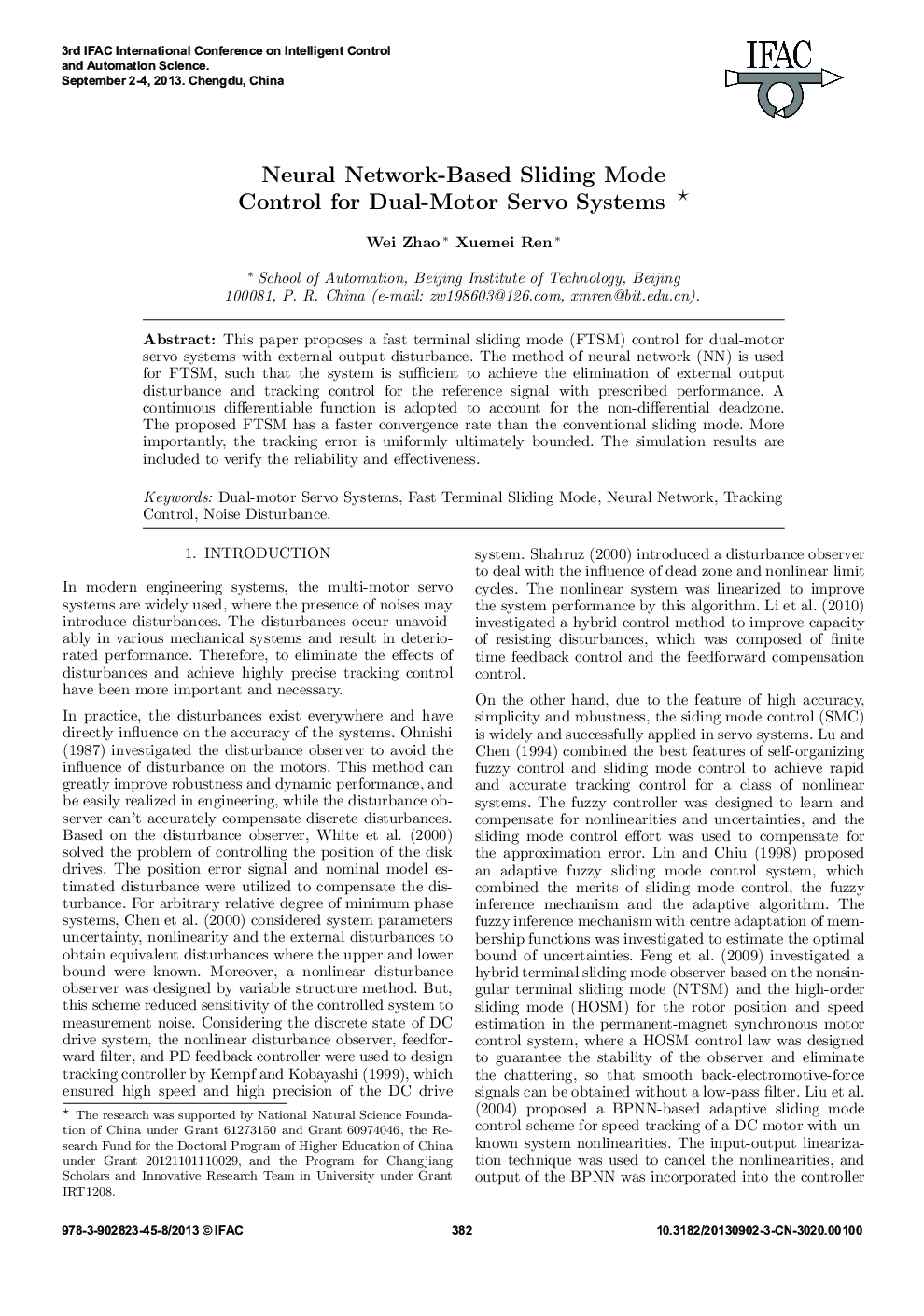 Neural Network-Based Sliding Mode Control for Dual-Motor Servo Systems 