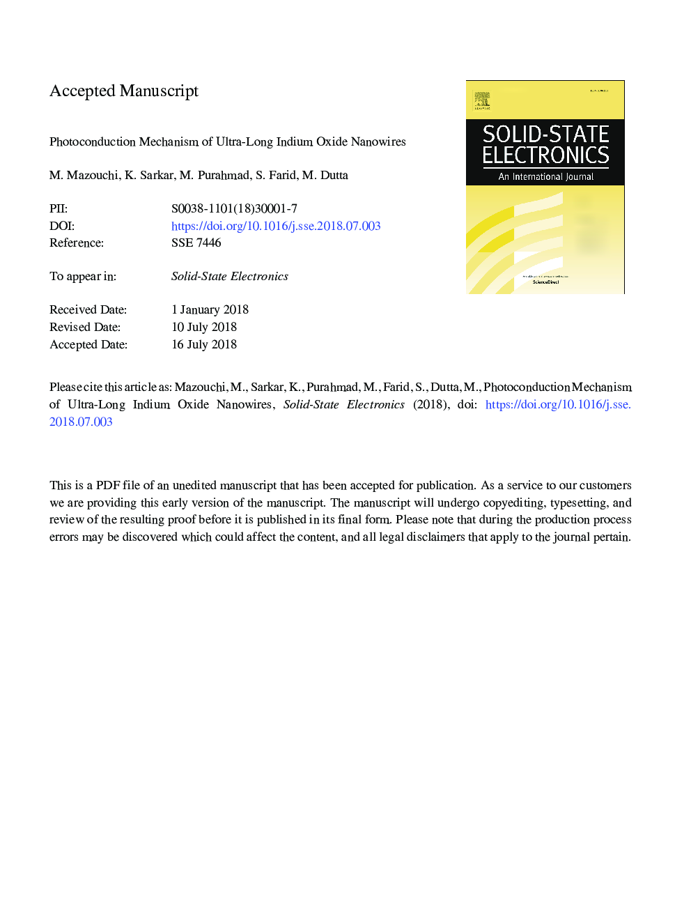 Photoconduction mechanism of ultra-long indium oxide nanowires