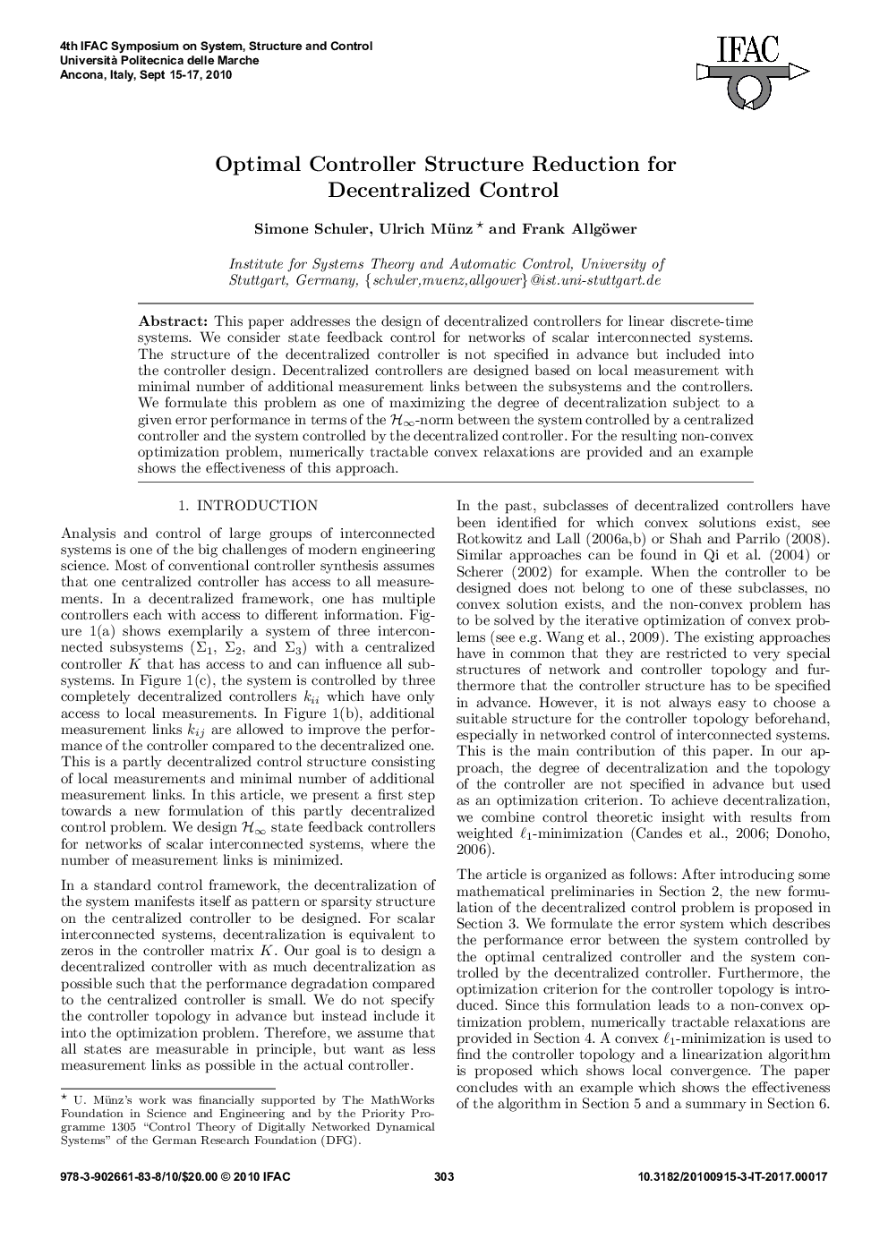 Optimal Controller Structure Reduction for Decentralized Control