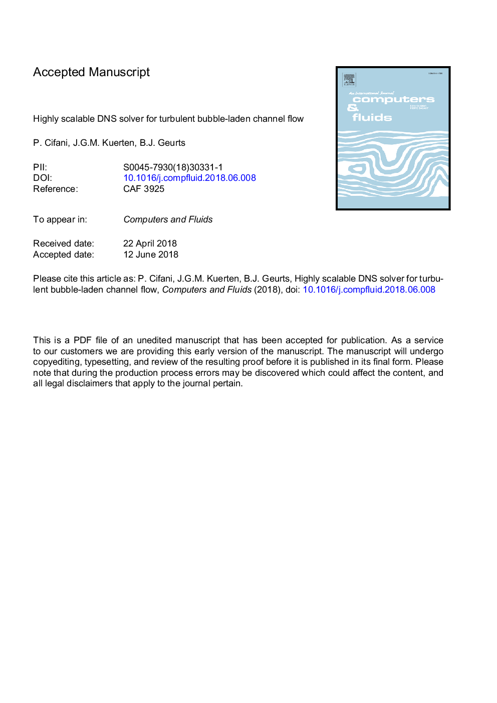 Highly scalable DNS solver for turbulent bubble-laden channel flow