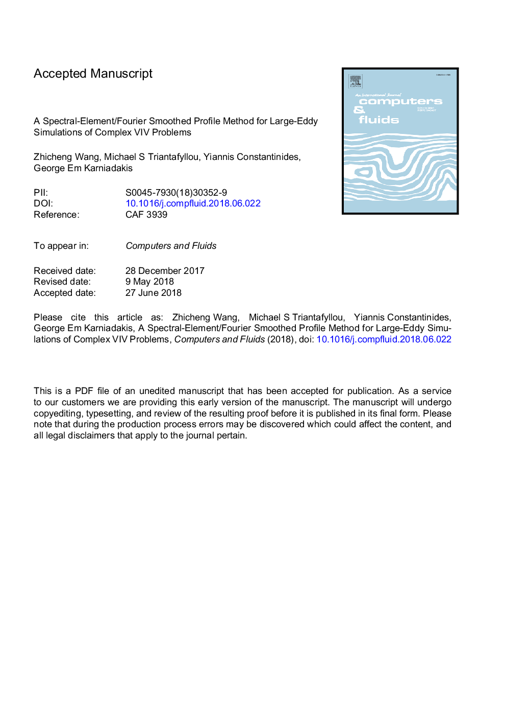 A spectral-element/Fourier smoothed profile method for large-eddy simulations of complex VIV problems