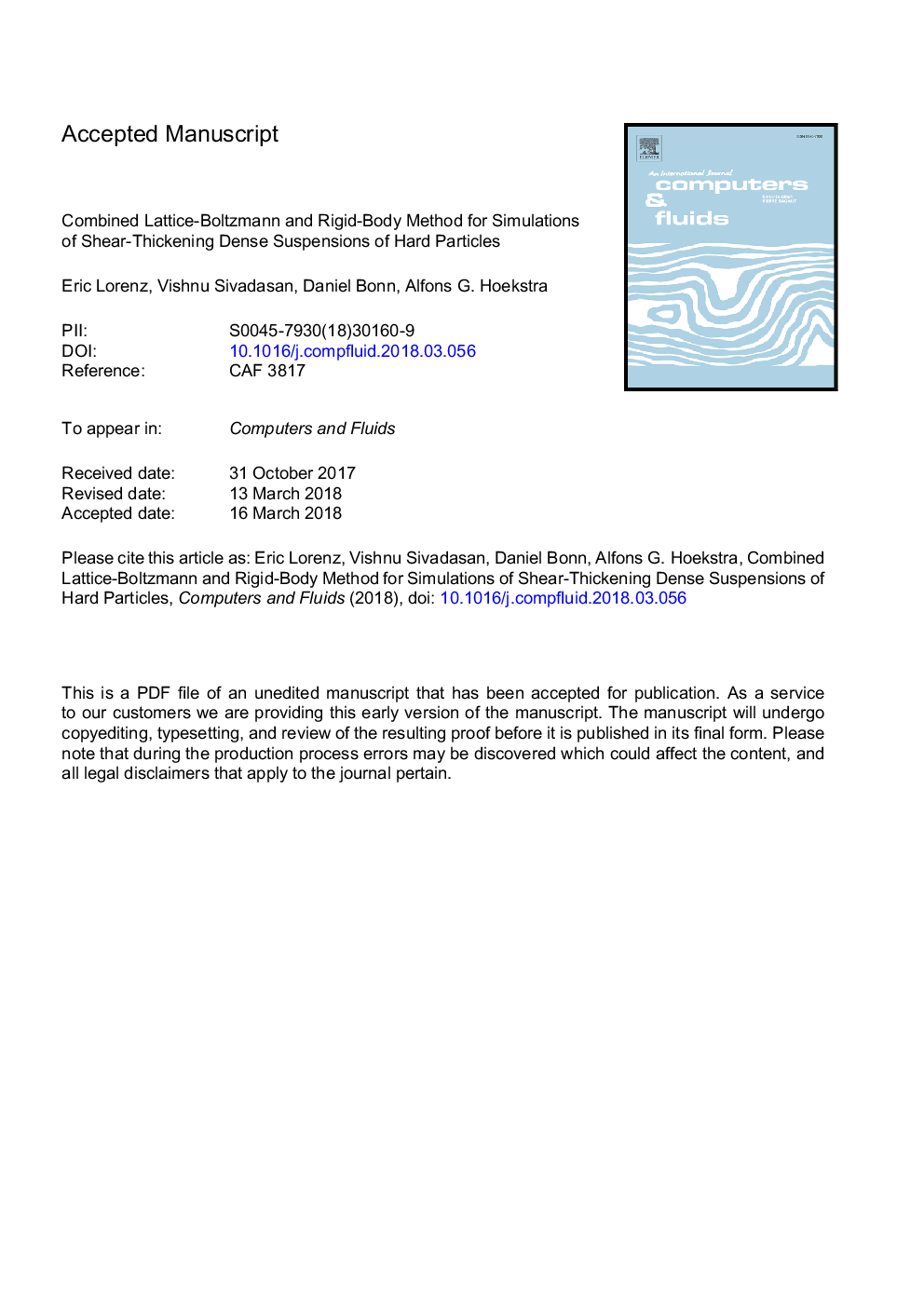 Combined Lattice-Boltzmann and rigid-body method for simulations of shear-thickening dense suspensions of hard particles