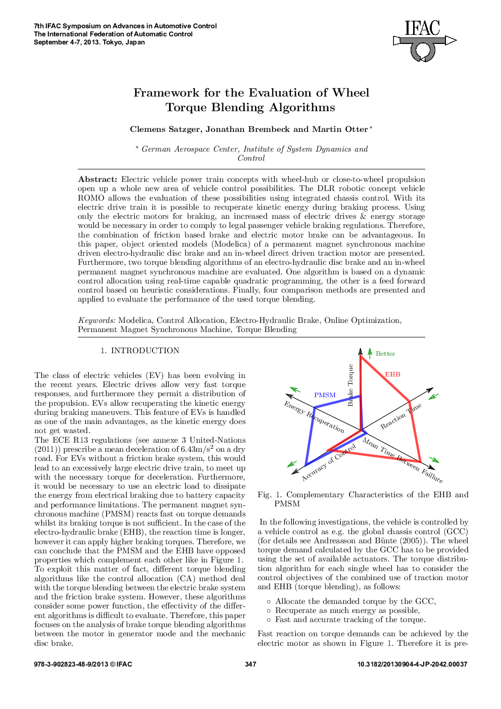 Framework for the Evaluation of Wheel Torque Blending Algorithms
