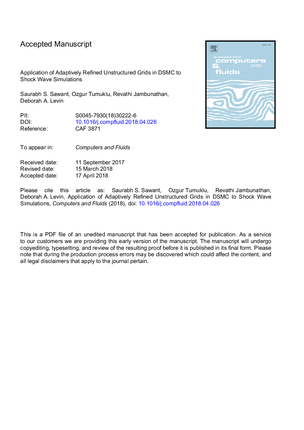 Application of adaptively refined unstructured grids in DSMC to shock wave simulations